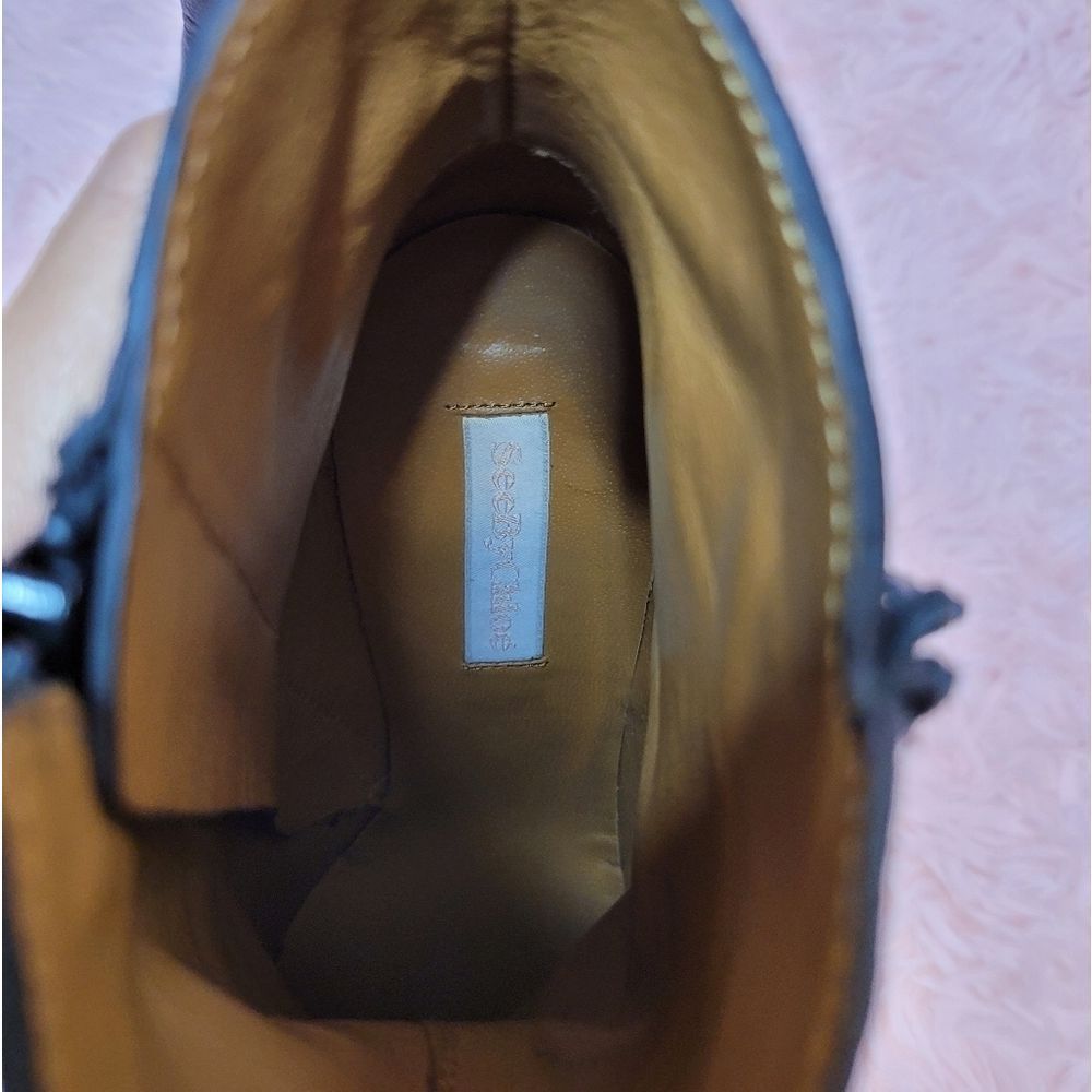 Host PICK 🎆 See by Chloe  Black Wedge Ankle Boots with Fringe - Picture 8 of 16